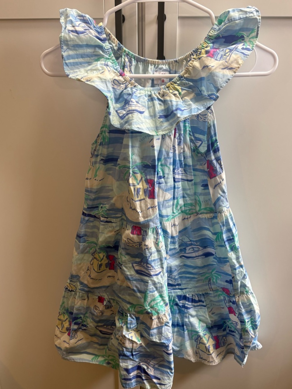 Light Blue Tropical Print Girls' Sundress. VV for Target